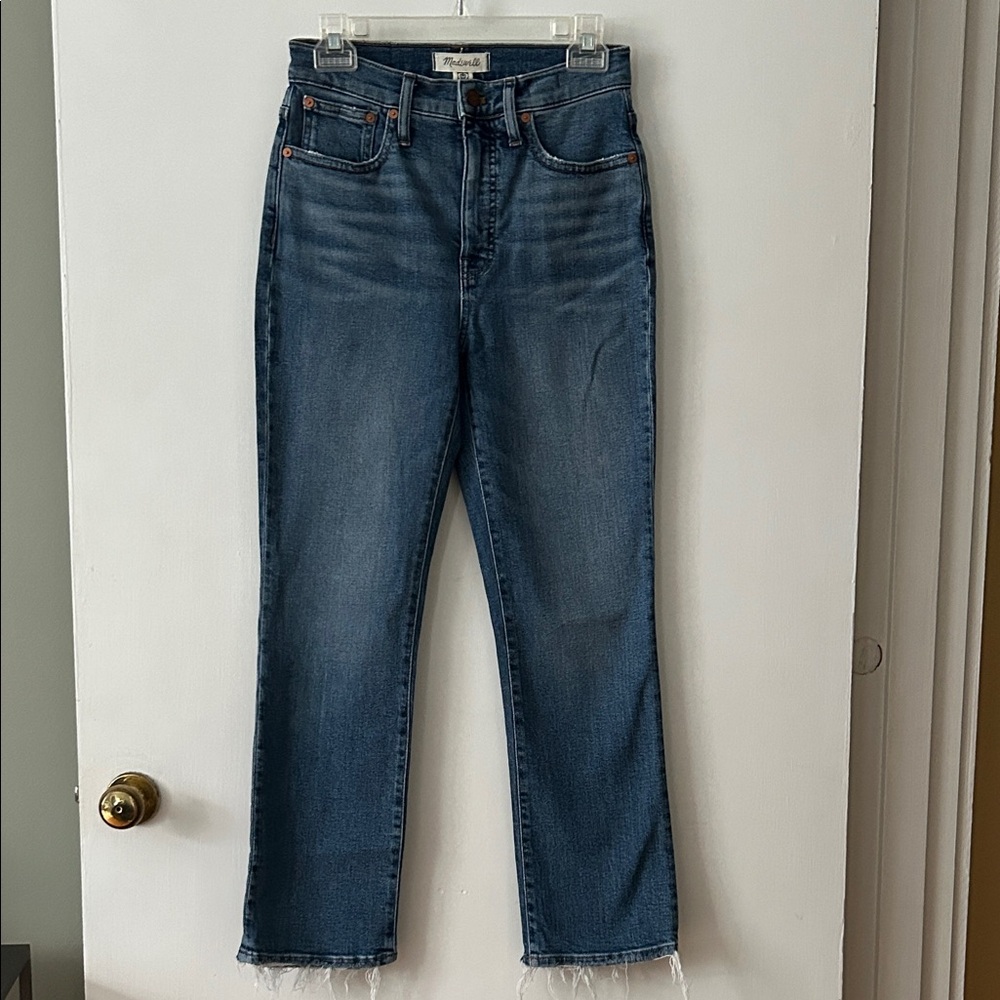 Madewell Slim Demi-Boot Blue Jeans